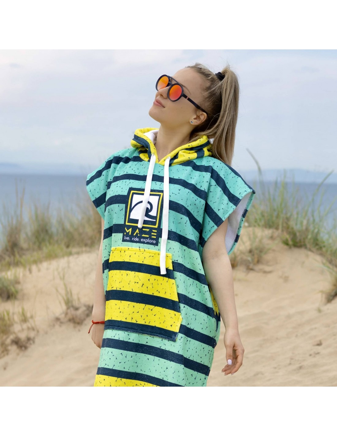 ПОНЧО MAZE STRIPES